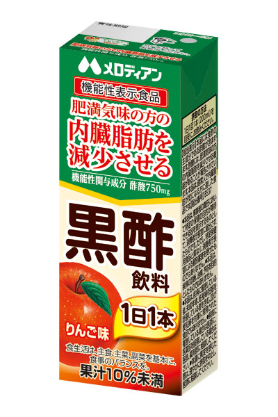 機能性表示食品　黒酢飲料　りんご味　200ml