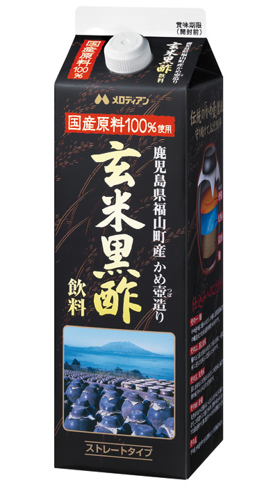 鹿児島県福山町産 かめ壺造り 玄米黒酢飲料 1000ml